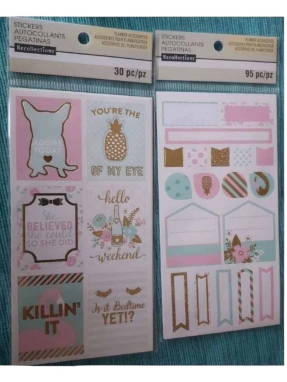 RECOLLECTIONS Stickers Autocollants Pegatinas 125 Pc /pz